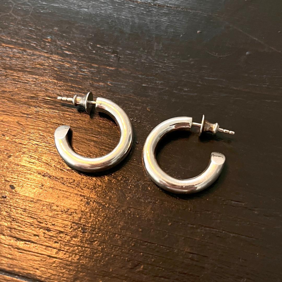 シルバー925 フープピアス