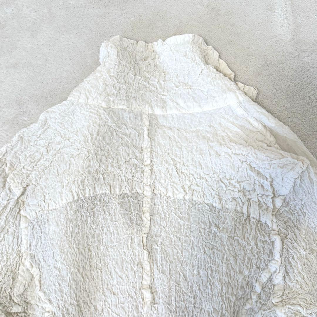 極美品✨ISSEY MIYAKE me カリフラワー　ジャケット　ホワイト