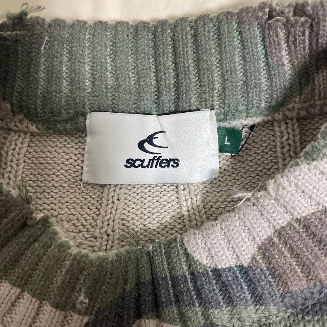 scuffers 迷彩柄 ニットセーター L