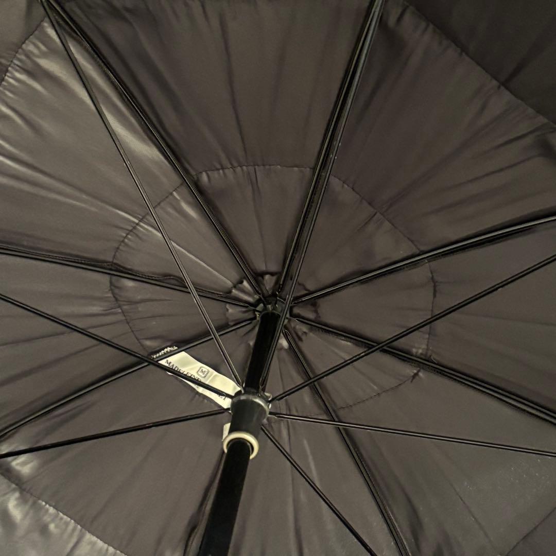 フランス製 マドレーヌヴィオネ　傘　フリル傘　ブラック　雨傘　長傘