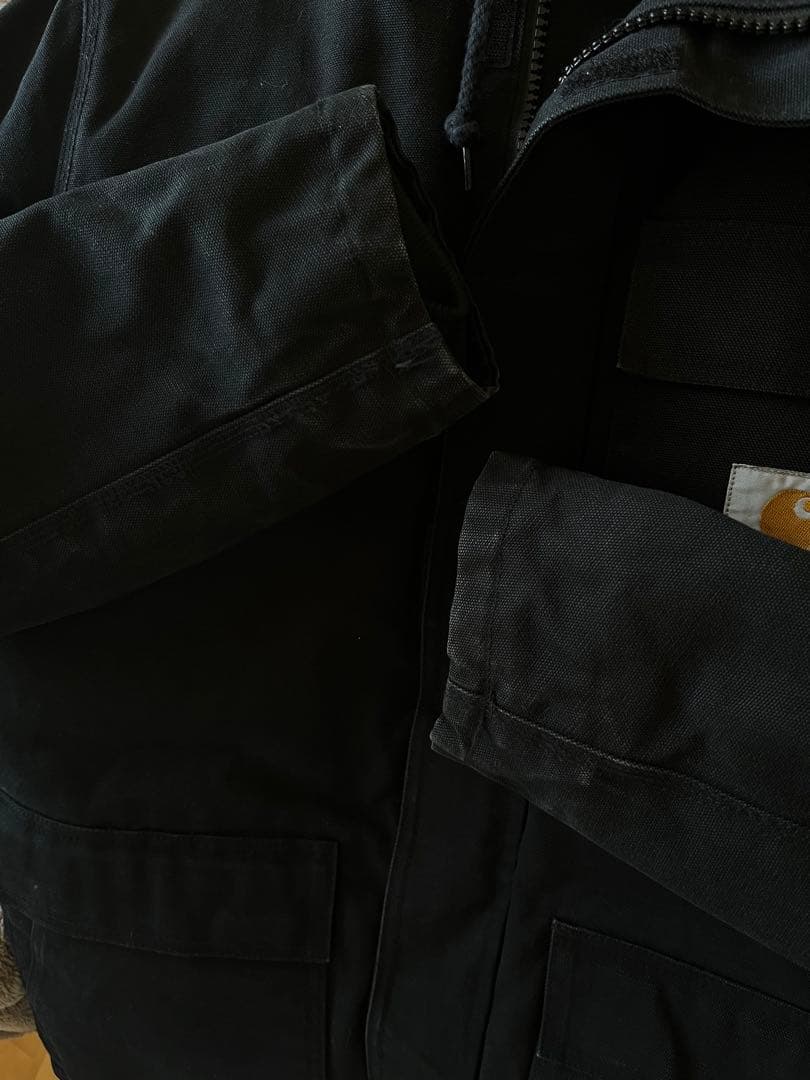 Carhartt シベリアンパーカーブラック フード付きジャケット