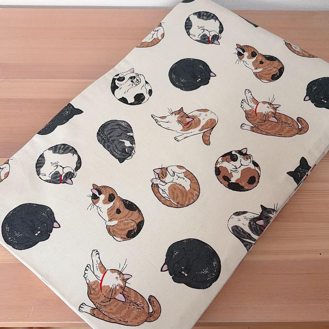 大人可愛い♪【猫柄】名古屋帯 ハンドメイド 31×375cm 猫好きの方に！