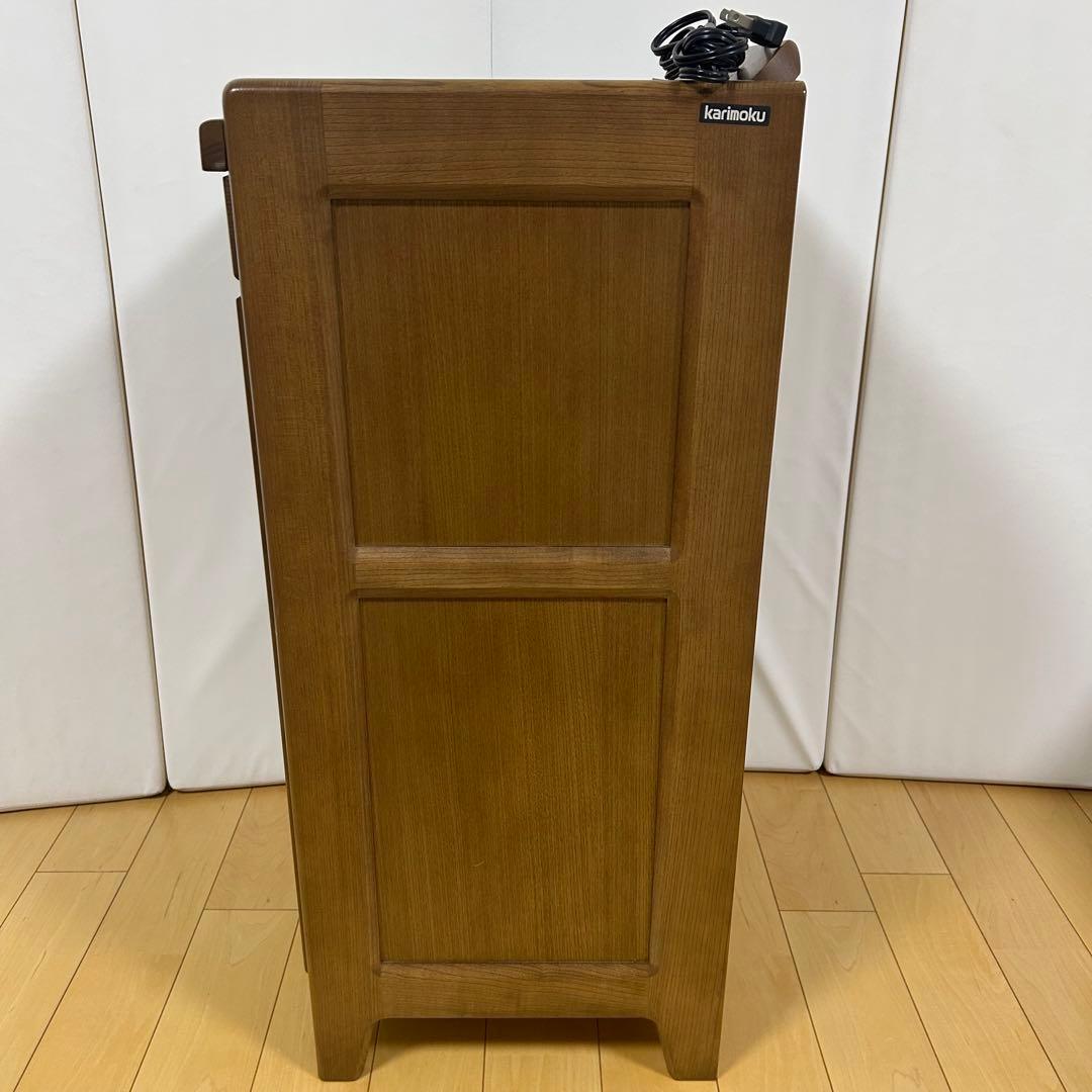 カリモク家具 電話台 FAX台 キャビネットコンセント付き karimoku
