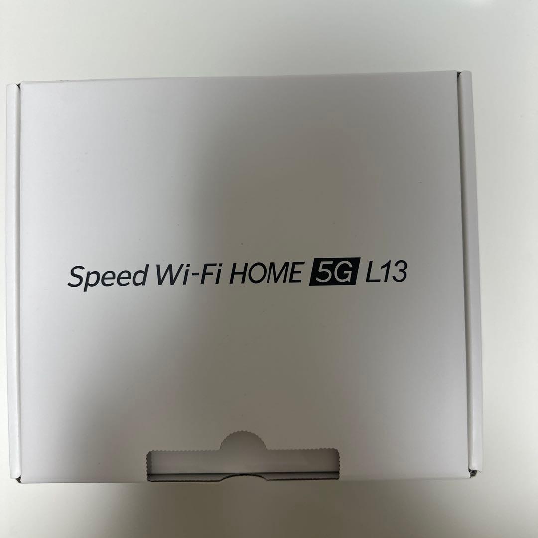 Speed Wi-Fi  5G L13 ZTE ホワイト新品未使用