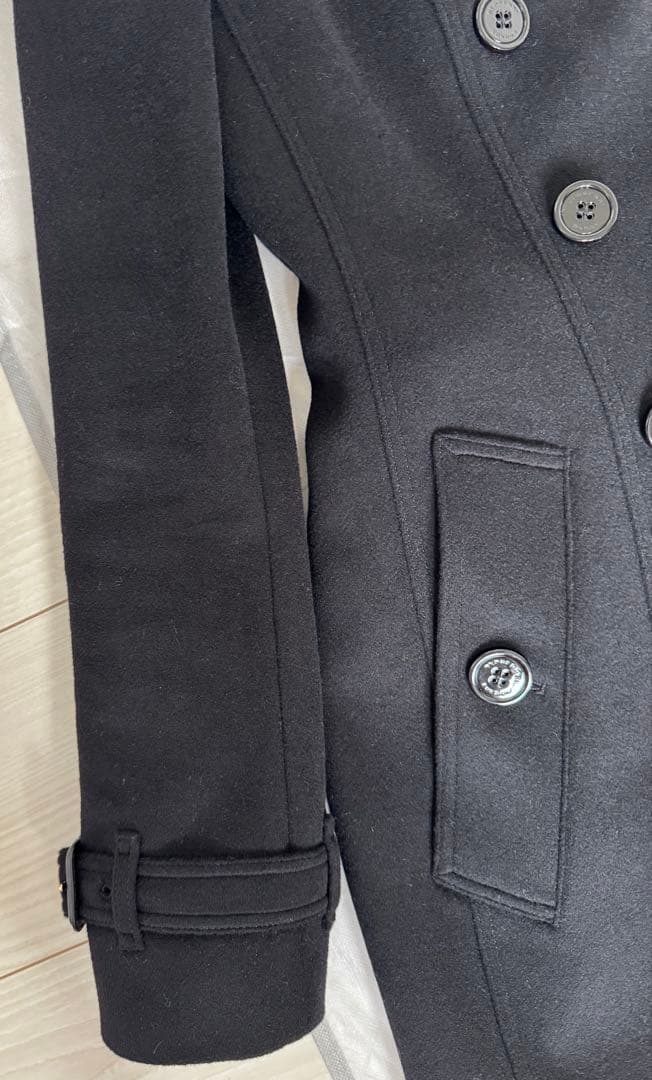 BurberryブラックウールコートXS〜Sサイズ　外での着用は無し