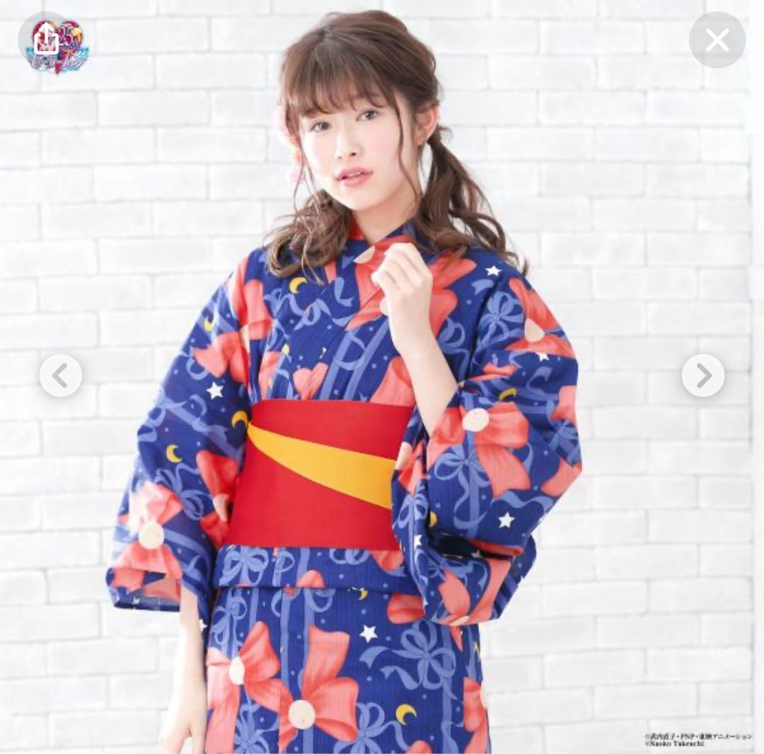 早割　②セーラームーン　浴衣　帯　セット ぬいぐるみ付きません USJ
