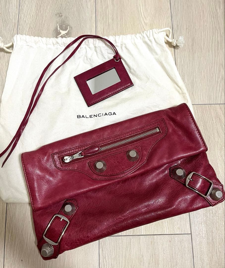 【正規品】 BALENCIAGA バレンシアガ☆ジャイアントエンべロープ レザー