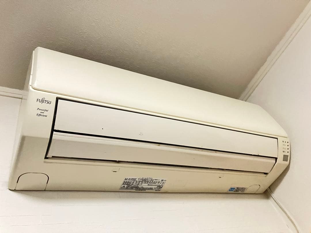 エアコン　現地取り外し