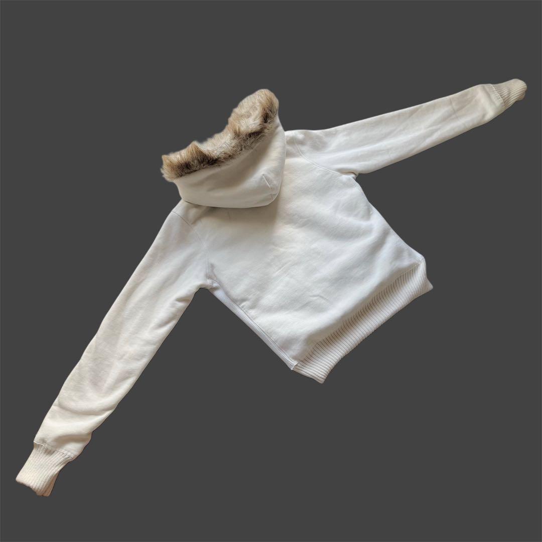 トップス 00s y2k archive \"A&F\" Fur zip hoodie