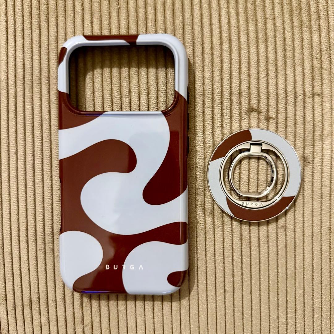 BURGA iPhone17proケース＋マグネティックリングホルダー