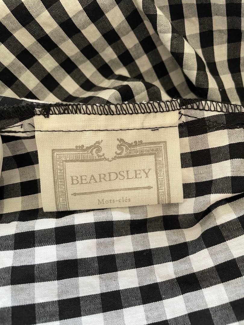 BEARDSLEY 先染め ギャザー ワンピース ギンガムチェック チュニック