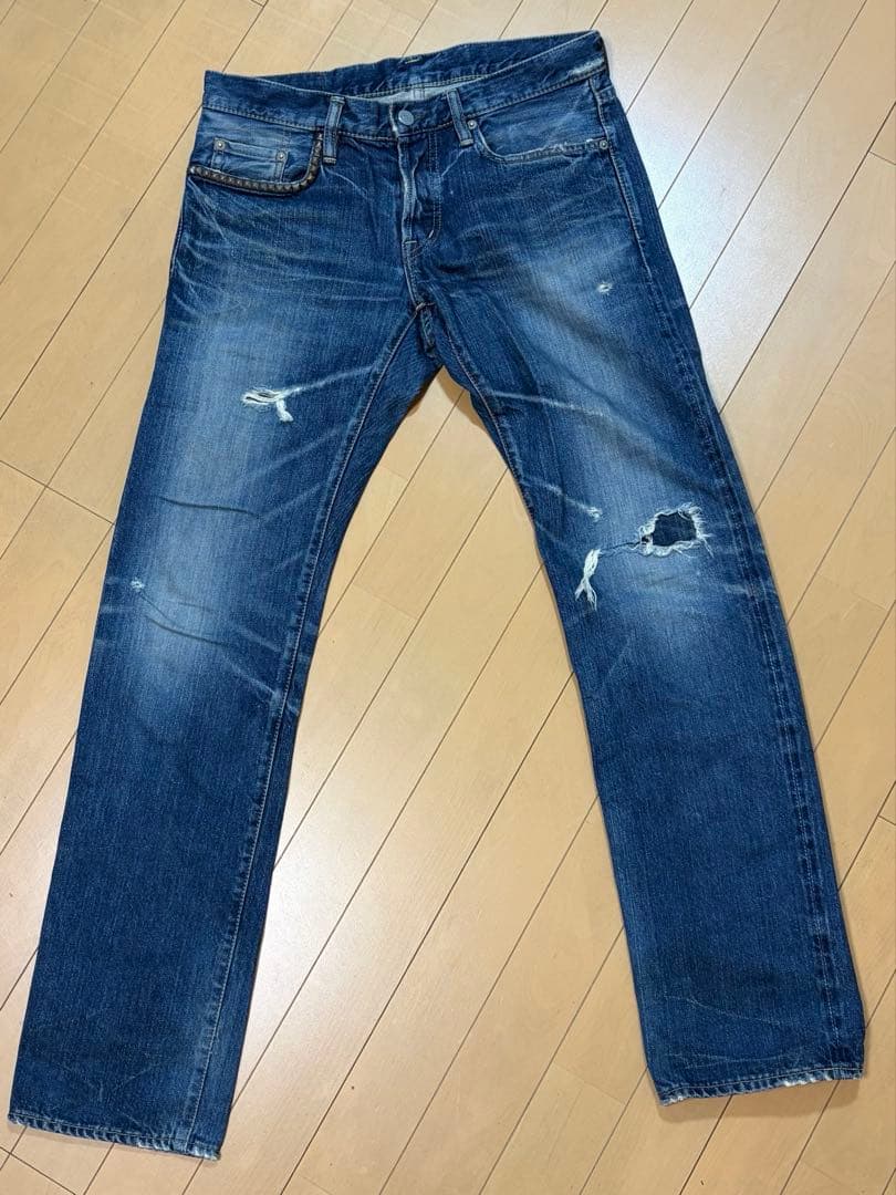 HYSTERIC GLAMOUR ダメージスタッズデニム Ｗ３０インチ