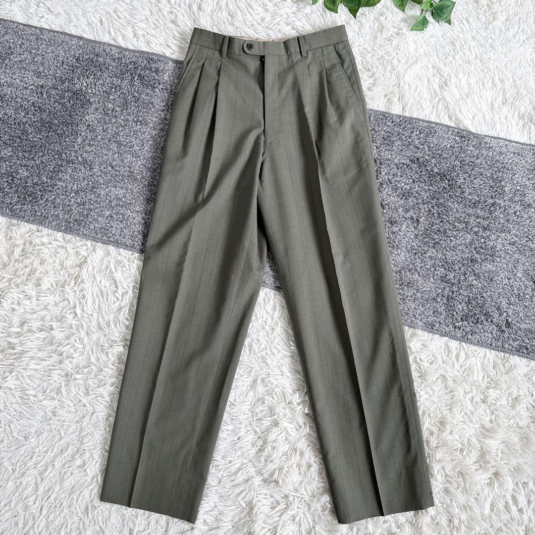 当時物　オールド　ディオール セットアップ　スーツ　ストライプ　シングル　2B