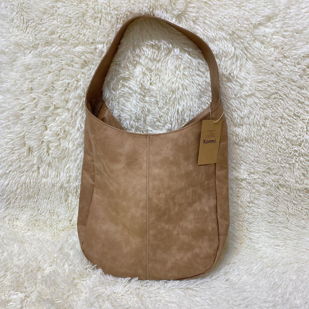 kanmi.カンミfuwari ワンショルダーバッグ★グレージュ