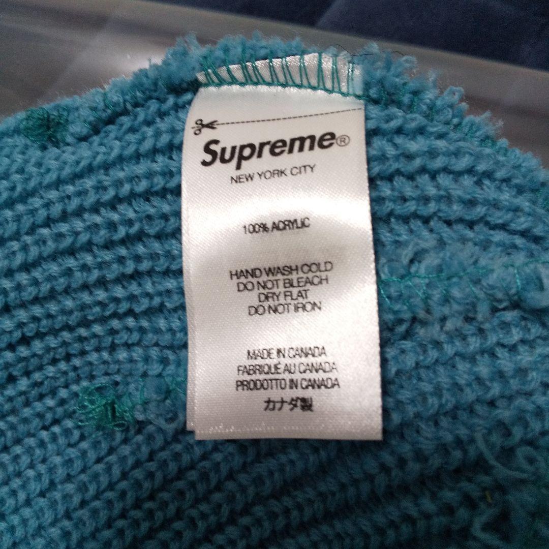 k*k様 Supremeルーズゲージビーニー。ターコイズブルータグ付き試着程度の