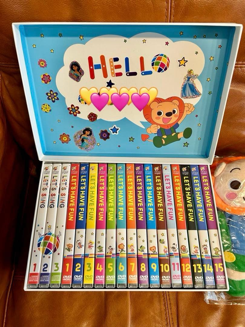 ⭐︎ミライグリッシュ⭐︎DVD１５枚+ CD３枚＋ポーのパペット