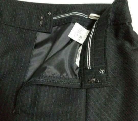 ボンマックス 事務服 ジャケット&スカート2点 ブラック×ブルー 17号