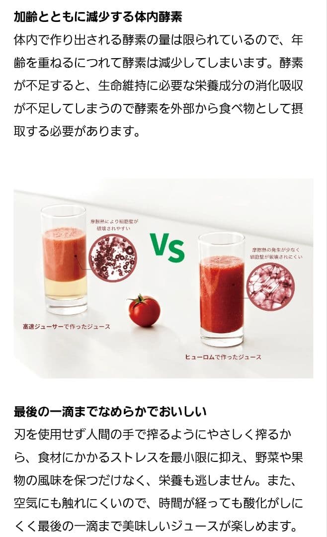 【ヒューロム】スロージューサー H310A ブラック コールドプレス 新品