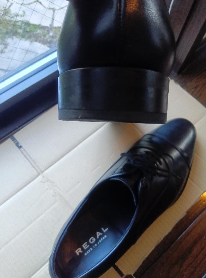 リーガル　ストレートチップ　黒　26