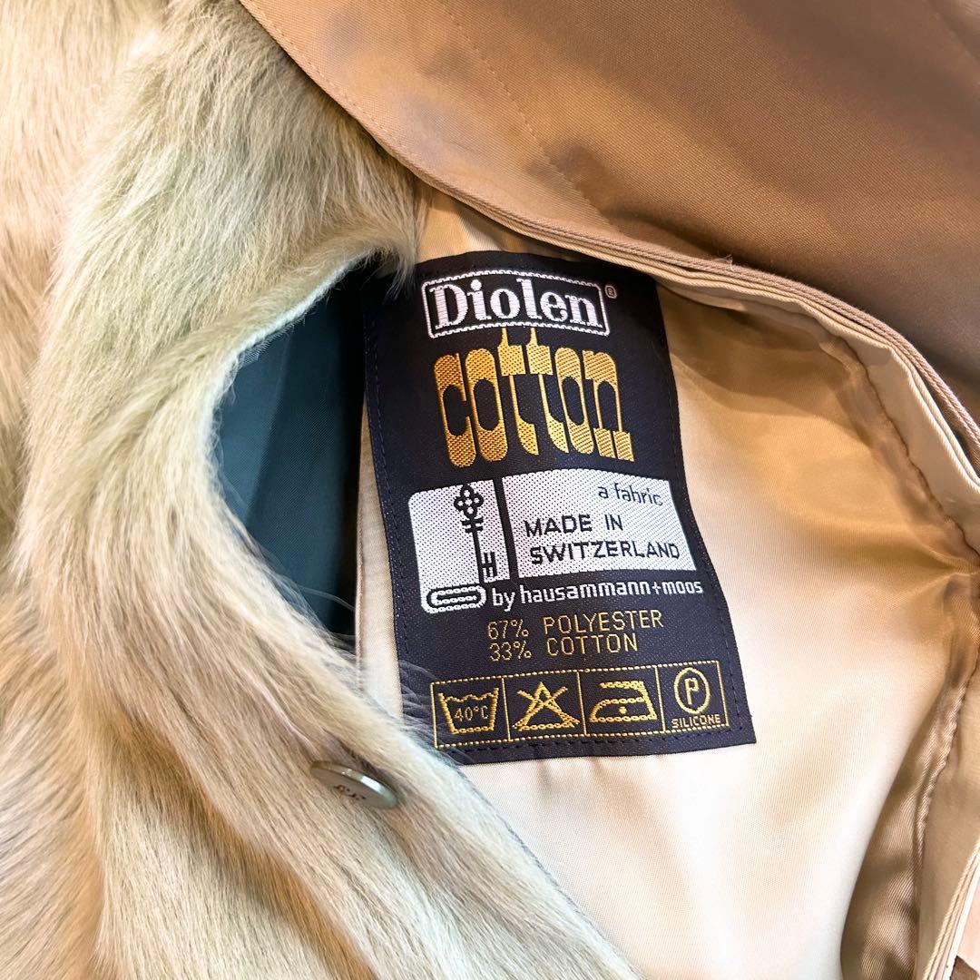 【本毛皮✨️リアルファー】 希少カラー 緑ROTINY トレンチコー フォックス