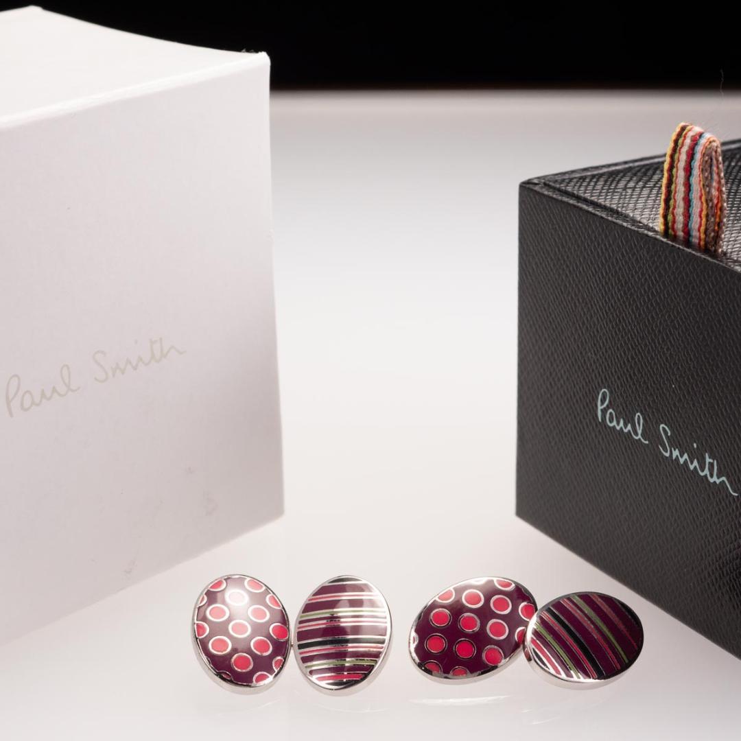 箱有 Paul Smith ポールスミス ダブルフェイス カフリンクス