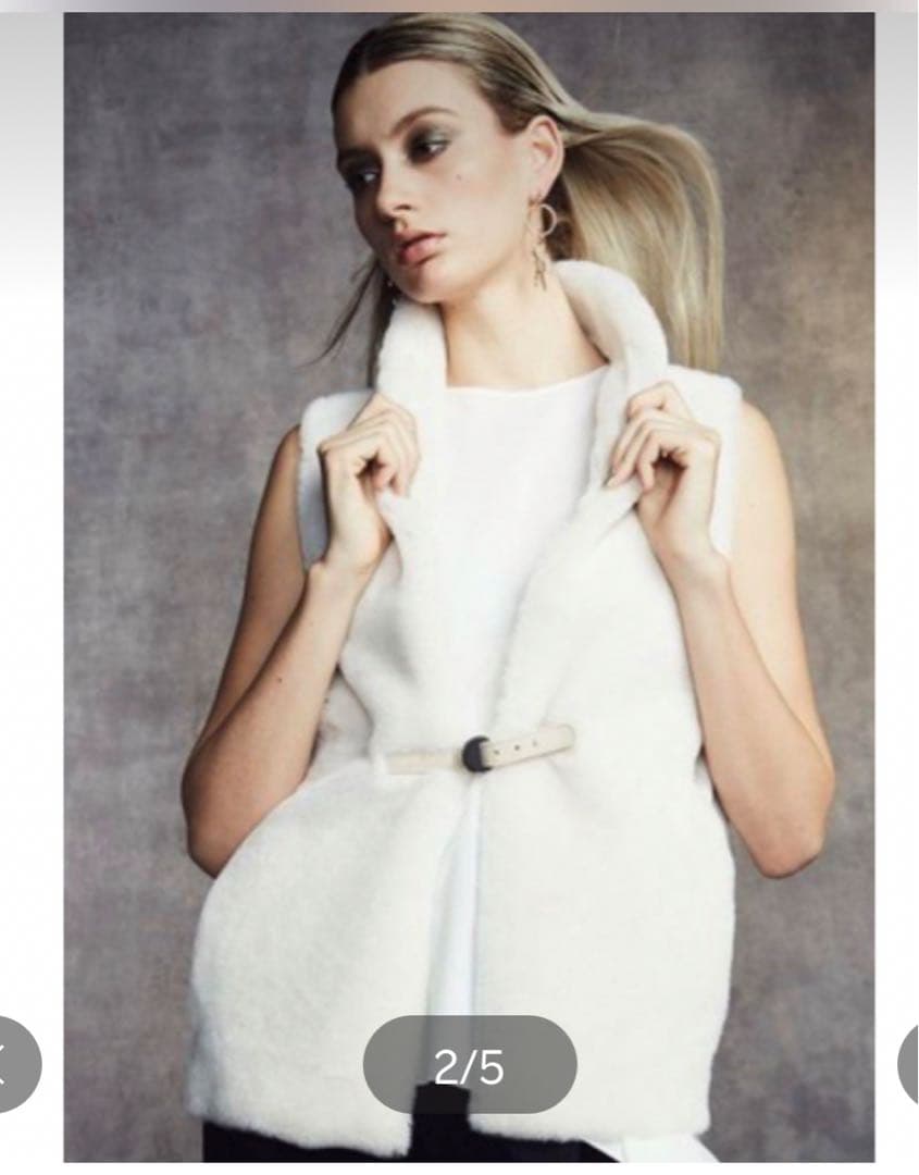 DOUBLE STANDARD CLOTHING Black ファーベスト