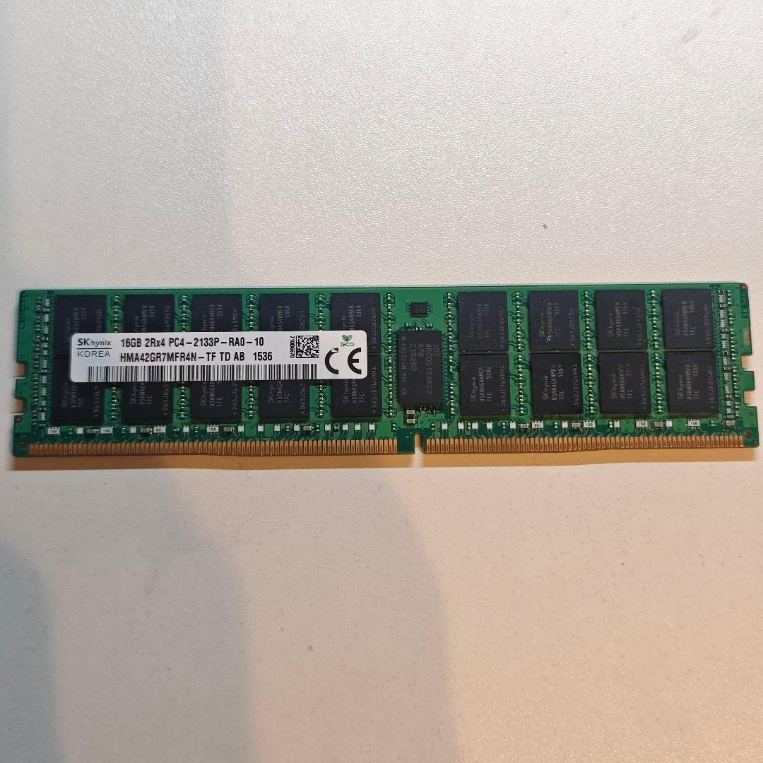 DDR4メモリ ECC Registered 16GB(16GB1枚)