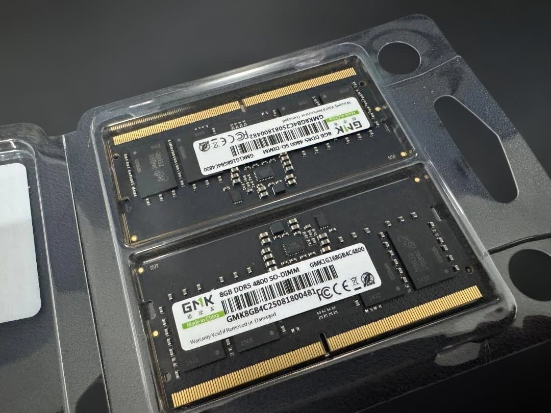 GMKTEC miniPC 取外し品 DDR5-4800 8GB×2枚