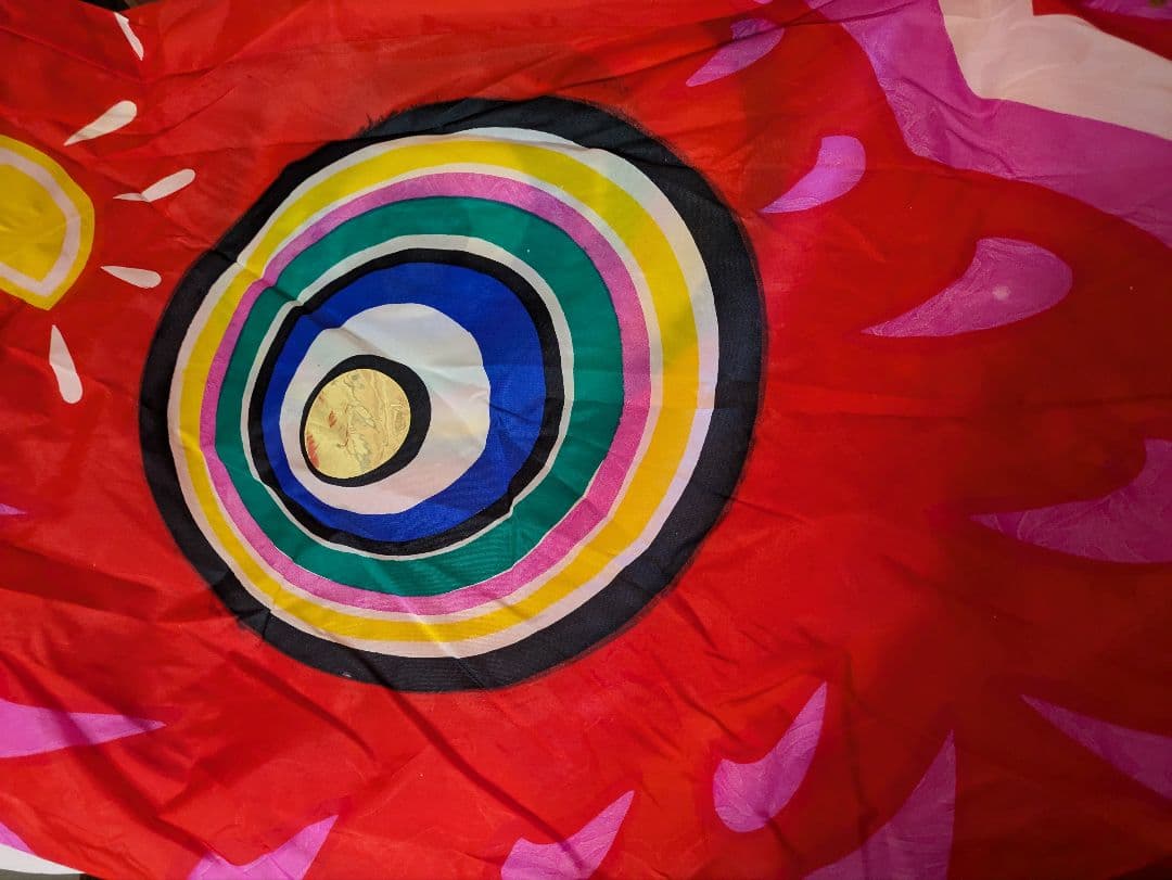 鯉のぼり　5m 黒 赤 青 大型　年代もの　昭和レトロ