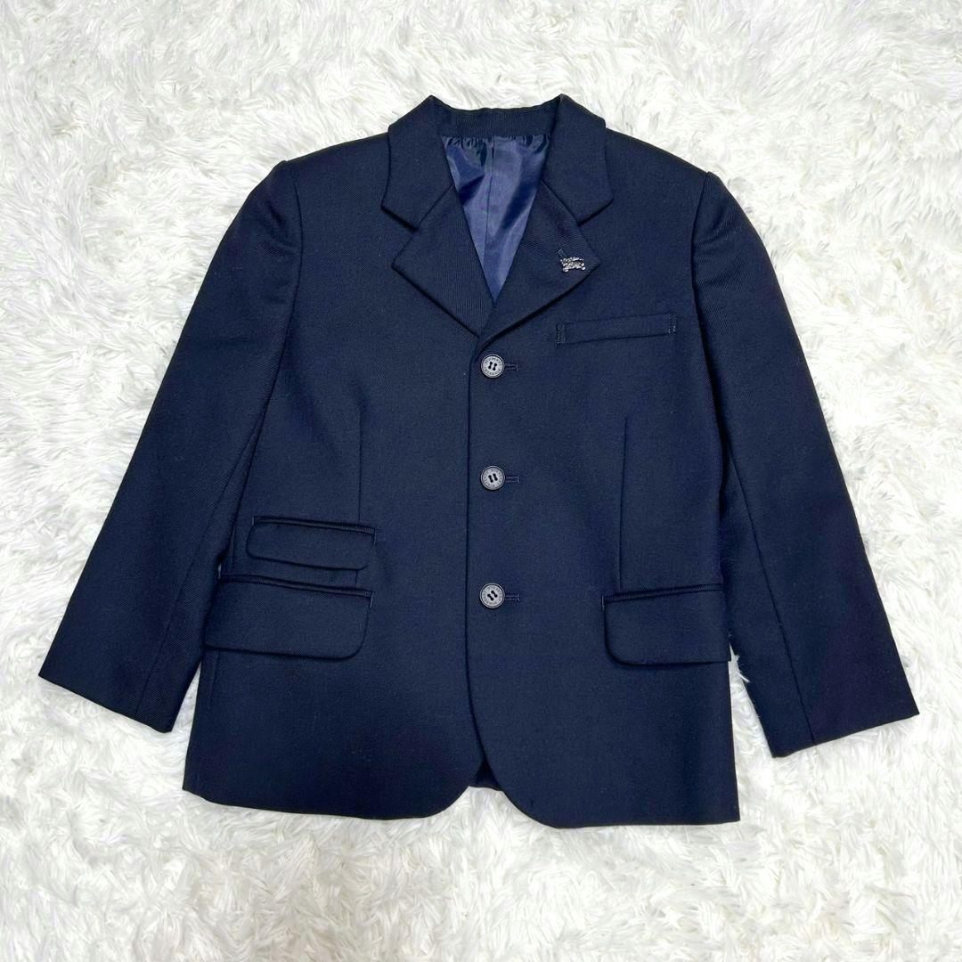 【美品】バーバリーロンドン フォーマル スーツ 紺ブレ キッズ 男の子 120