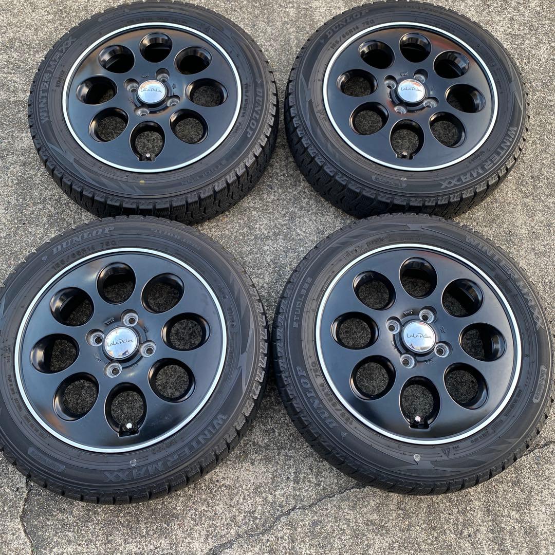 ◇中古溝有りダンロップ155/65R14スタッドレスセット スペーシア
