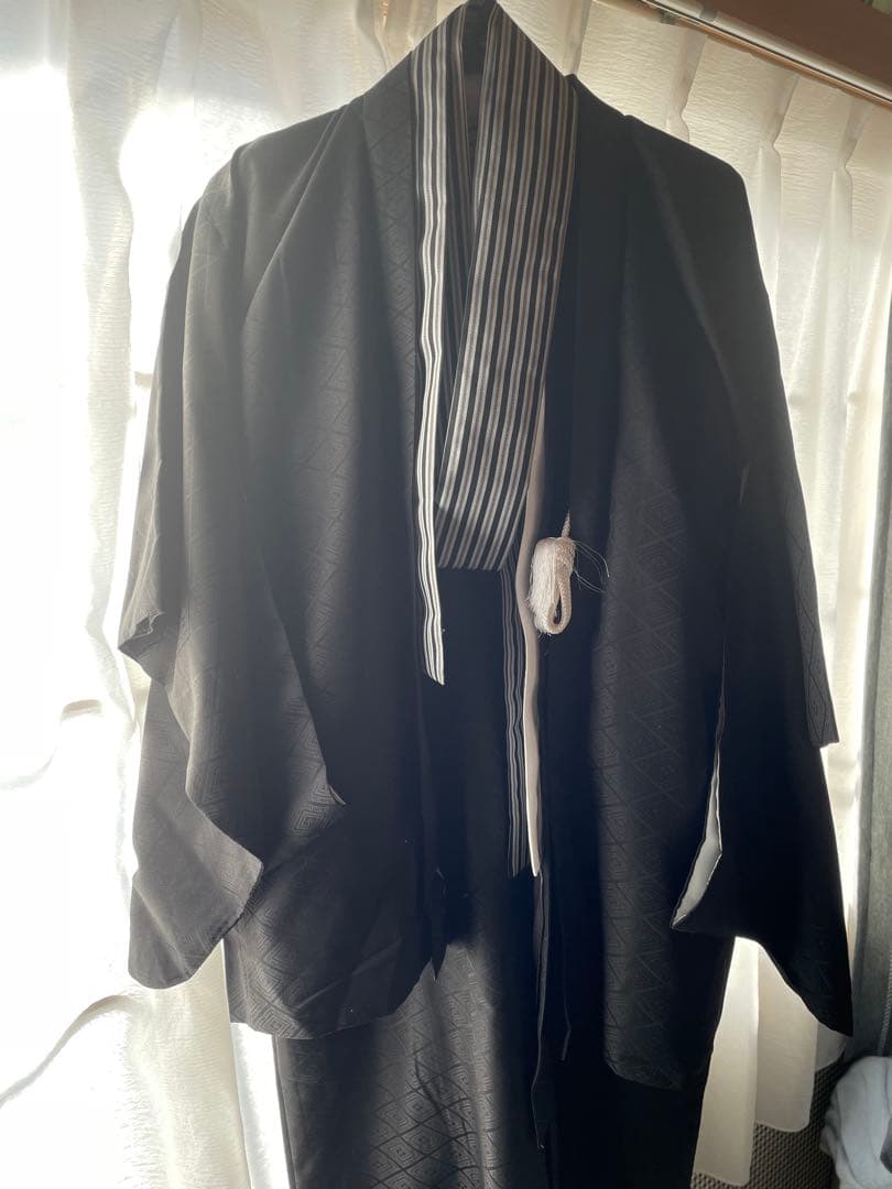 卒業式　男の子用羽織・袴12点フルセット