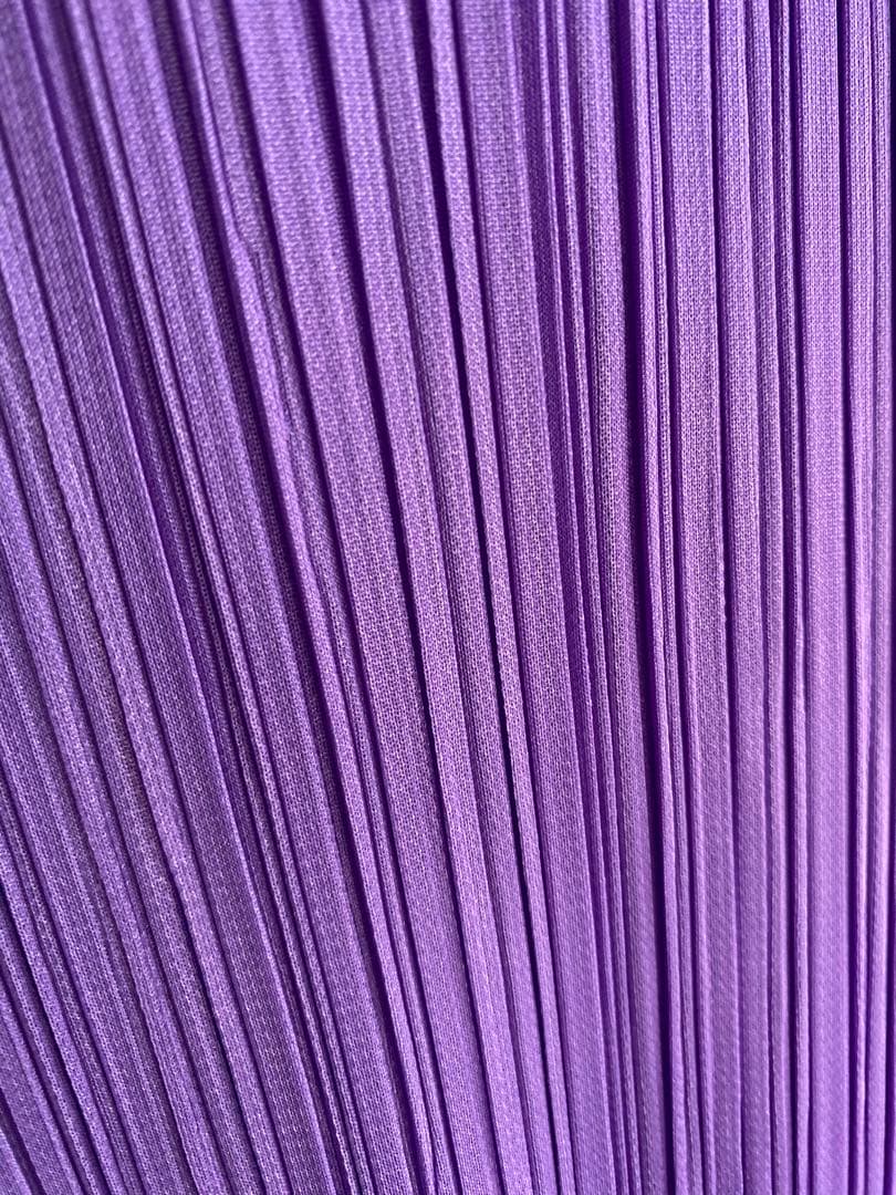 PLEATS PLEASEプリーツプリーズ中太パンツ紫