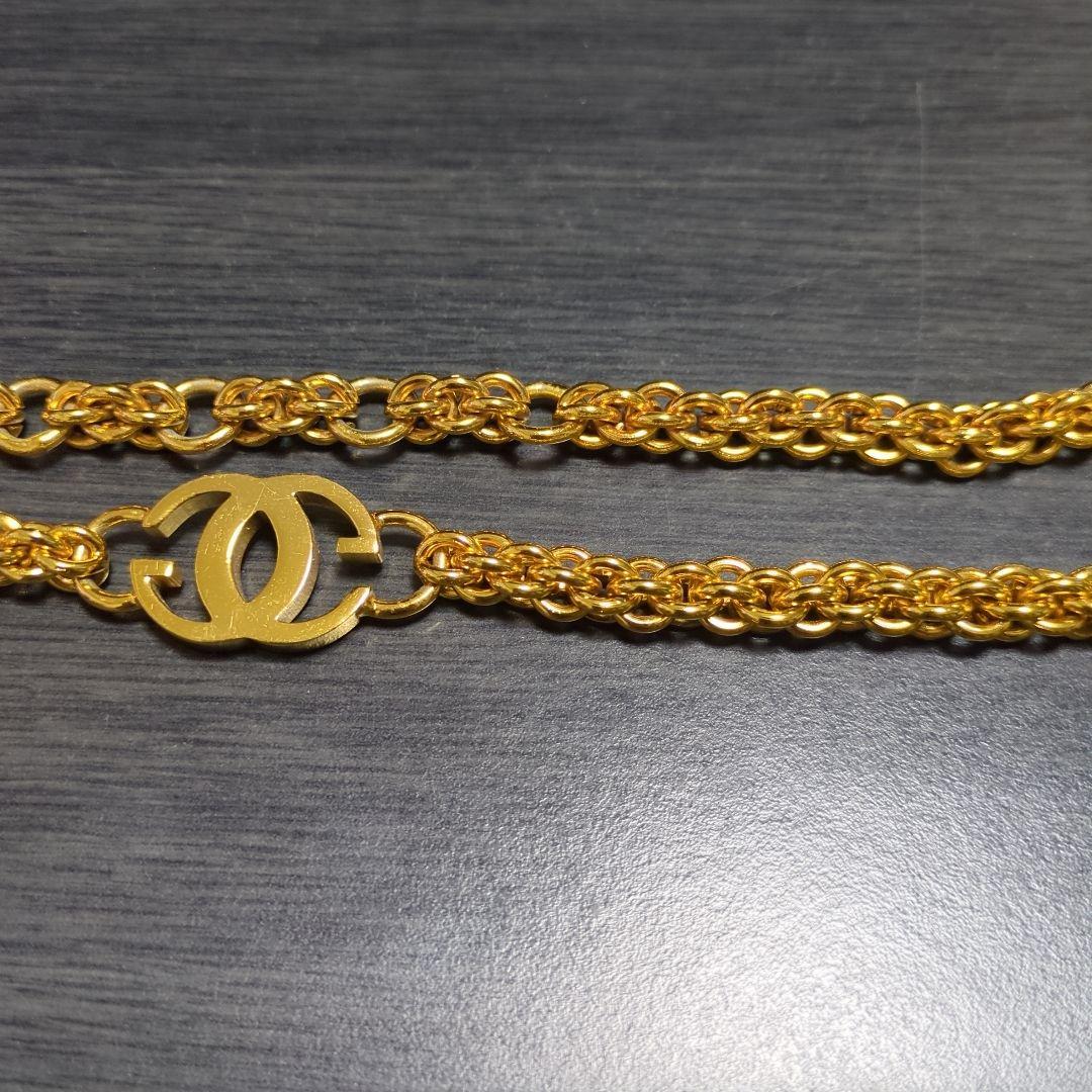 GUCCI　グッチ　チェーンベルト　ダブルG　インターロッキング　ゴールド