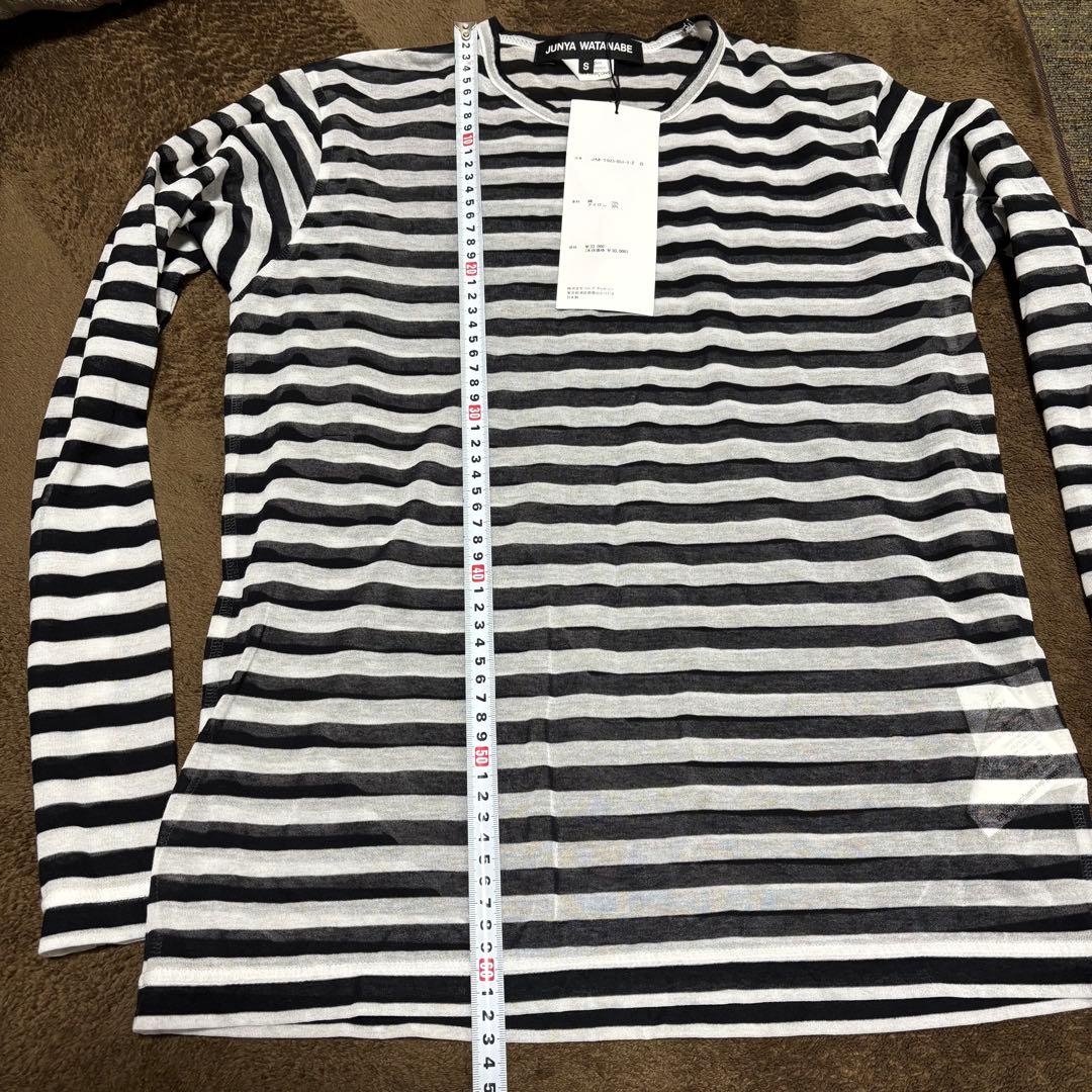 24SSボーダー／シースルーロングスリーブカットソーロンT