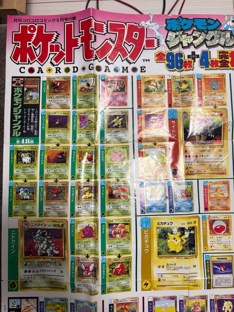 ポケットモンスター カードゲーム カタログ ポスター コロコロコミック付録 ５枚