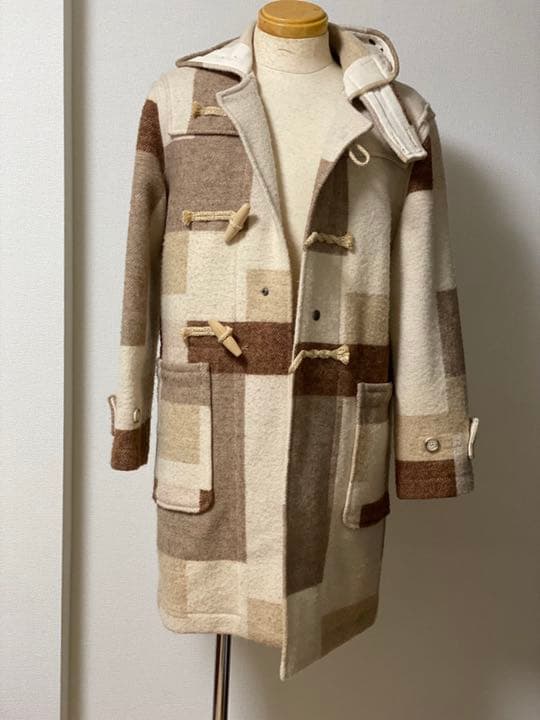 新品レア！WOOLRICH ウールリッチ　アメリカ製パッチワーク　ダッフルコート