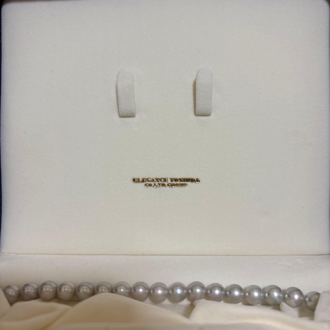 本真珠 グレーパール　アクセサリー　ネックレス　 鑑定書付き　冠婚葬祭