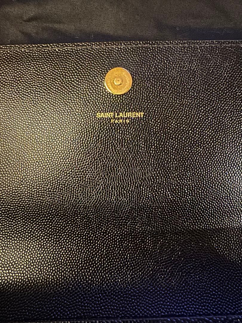 SAINT LAURENT サンローラン クラッチバッグ　キャビアスキン