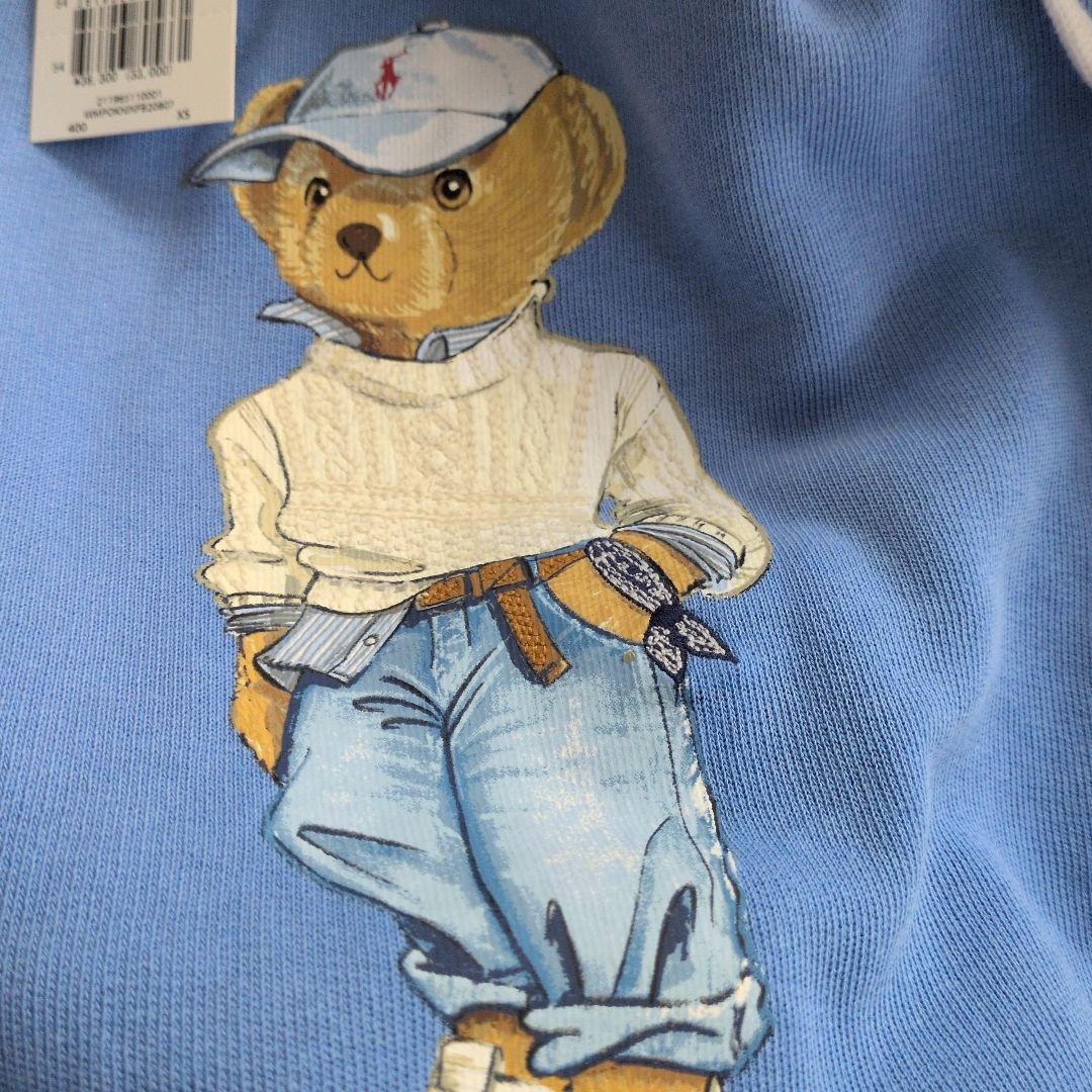 完売品PORO Ralph Lauren ポロベアフリ―ス フ―ディーXSサイズ