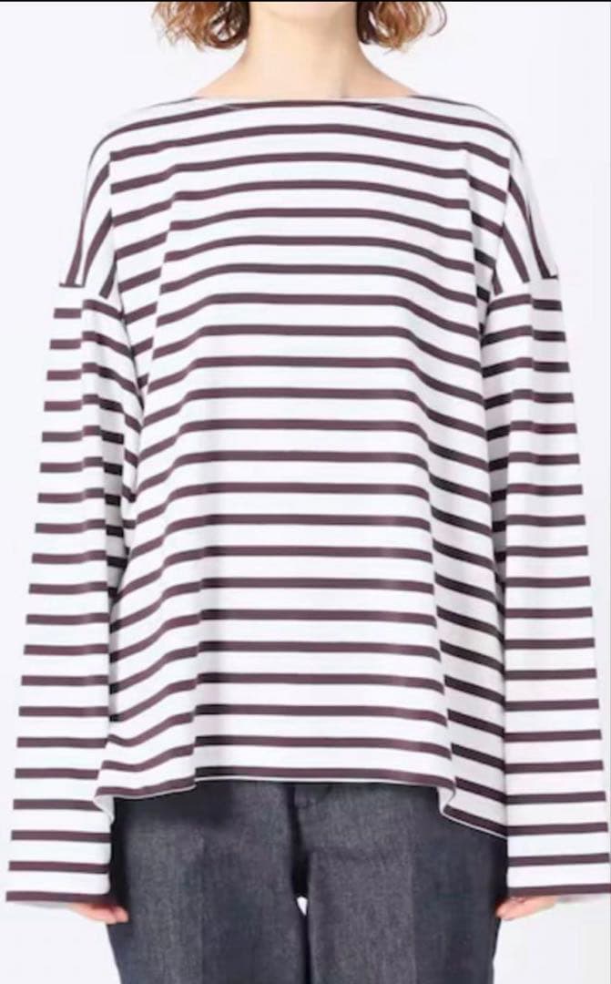 AURALEE IENA別注　バスクワイドカットソー　ブラウン　F