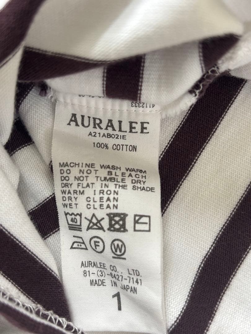 AURALEE IENA別注　バスクワイドカットソー　ブラウン　F