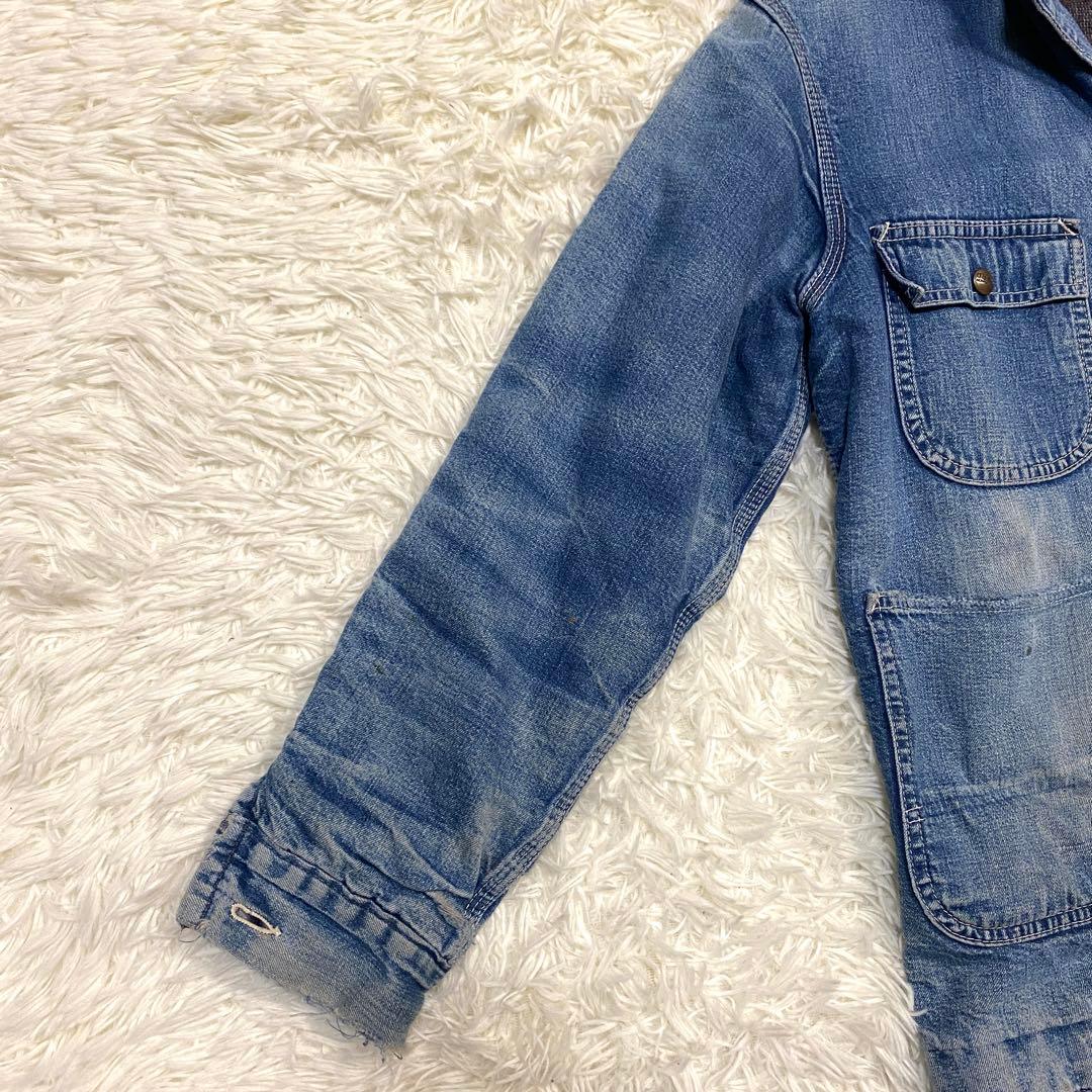 60's~70's モンゴメリーワード　デニム　カバーオール　ブランケット