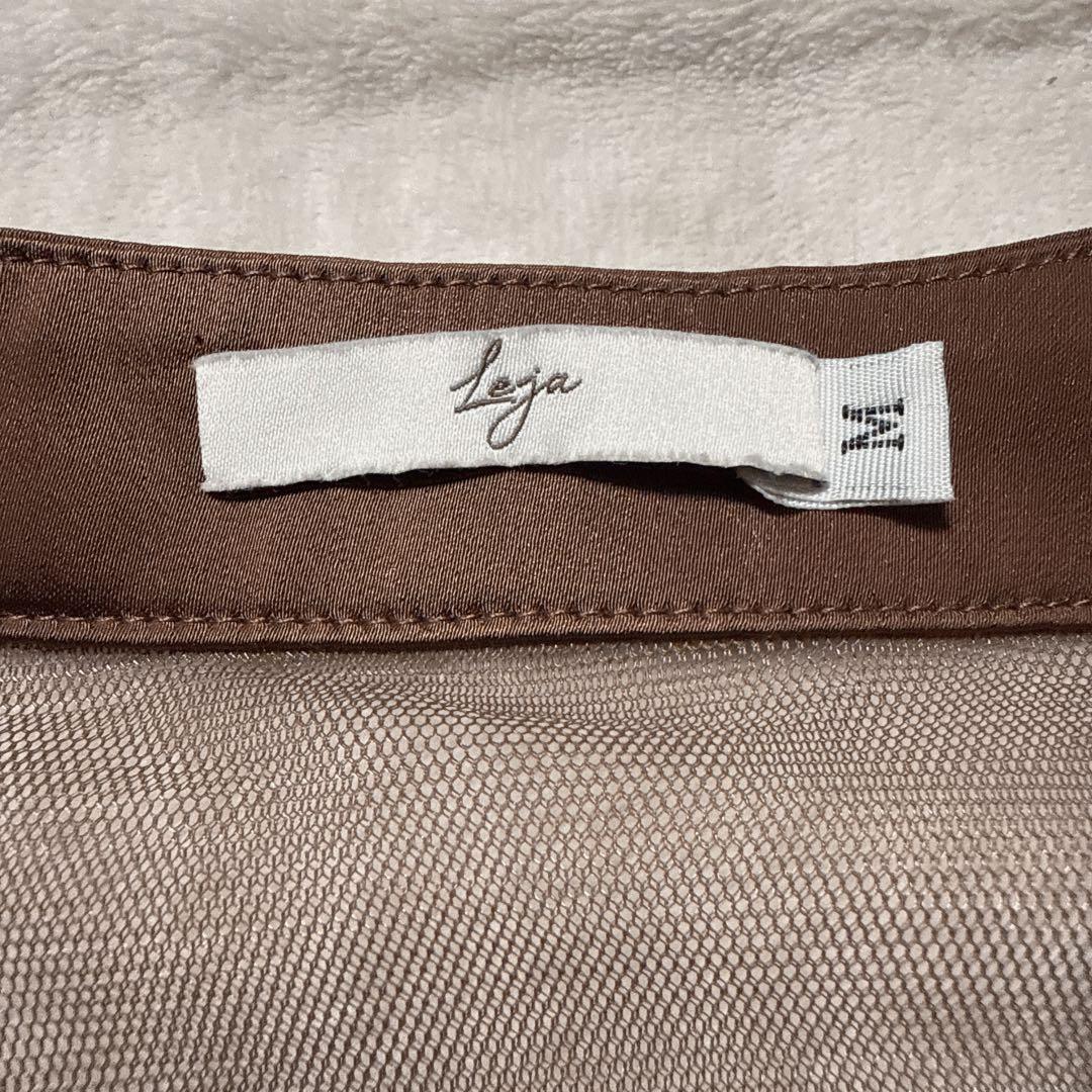 leja 透け感チャイナトップス付きロング丈キャミソールセットアップドレス