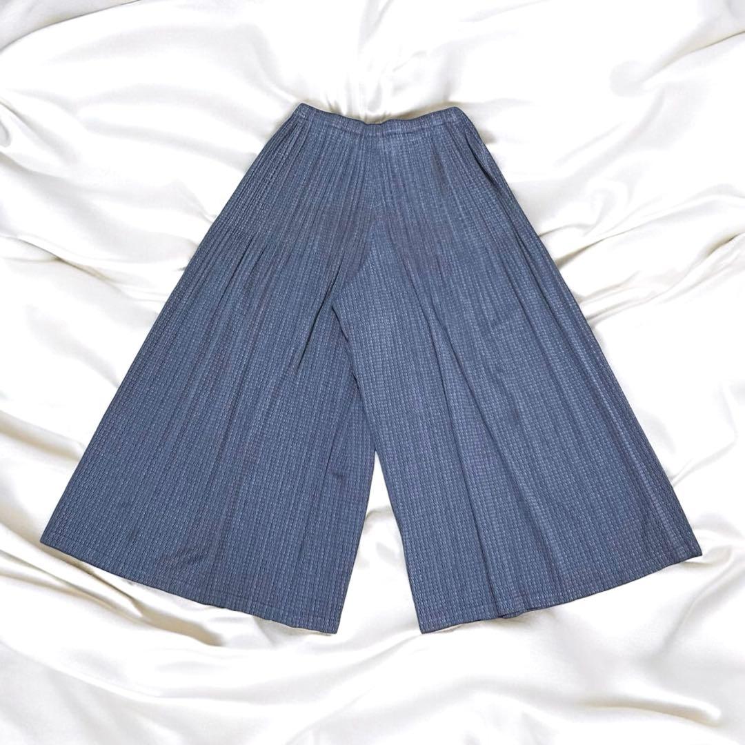 【✨美品✨】pleats please プリーツ ガウチョパンツ ワイド