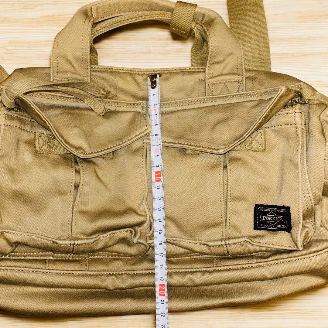 ラブアンドピース ポーター ミリタリー ハンドバッグ 2WAY 復刻 金具