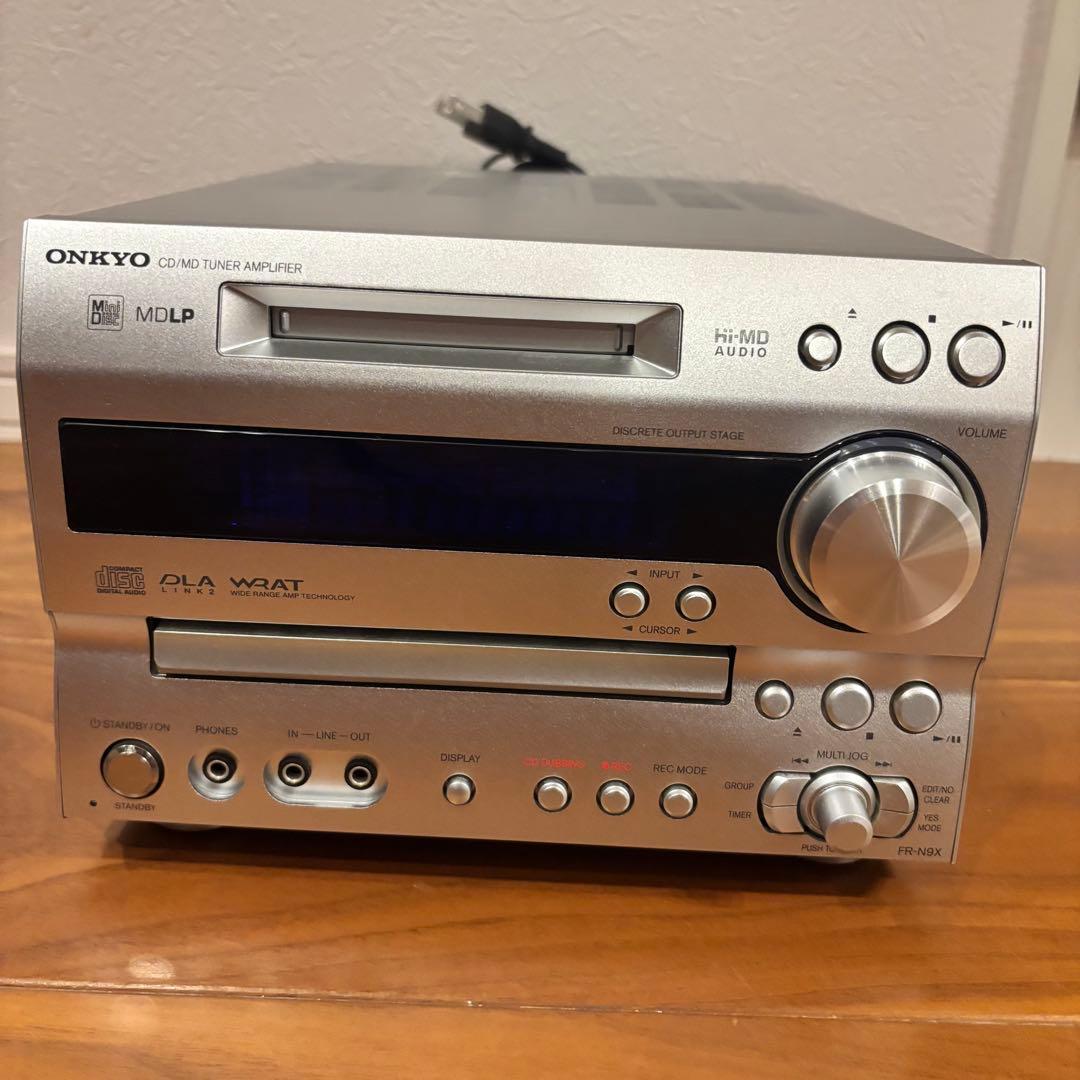 ★【美品】 ONKYO CD MD チューナーアンプ 　 上位機種FR-N9X