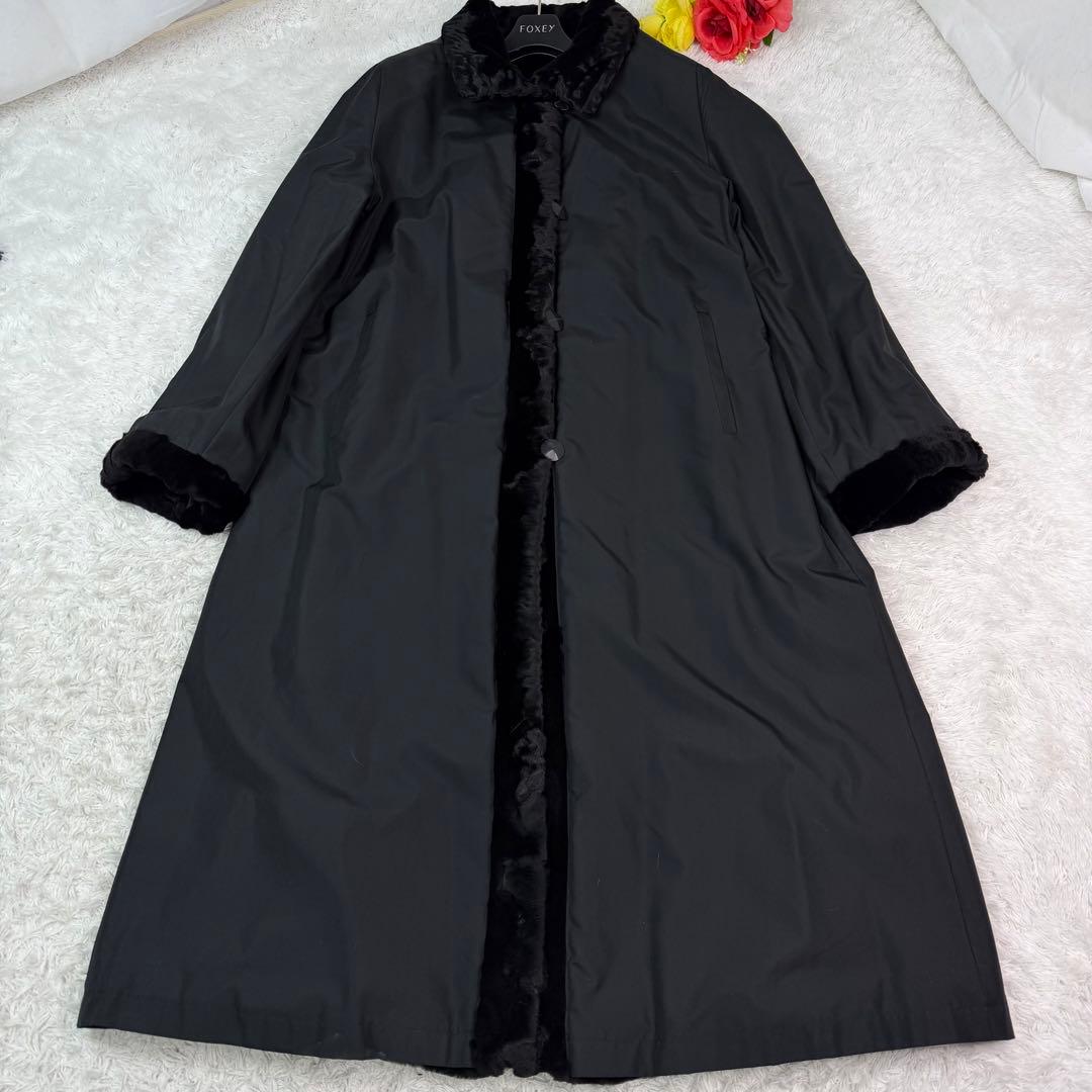 総丈120cm シェアードミンク リバーシブル ロングコート リアルファー