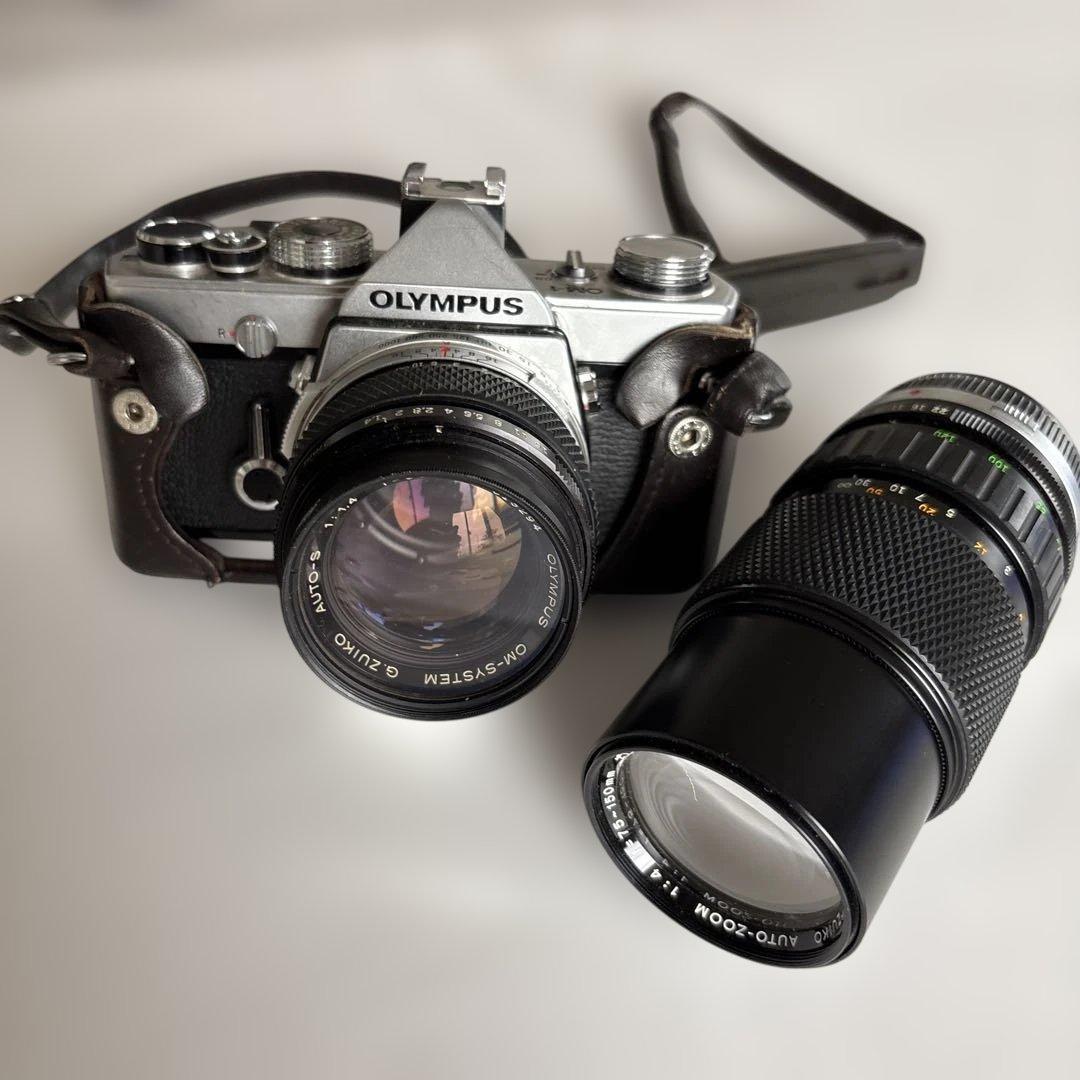 OLYMPUS OM-1 一眼レフカメラ50mmレンズ、望遠レンズ75-150㎜