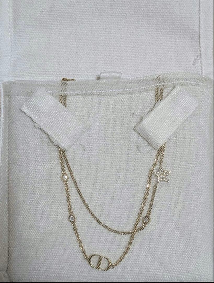 Dior ゴールド CDロゴ ダブル ネックレス
